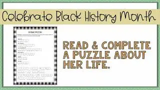 Black History Month Activity - African American Scientist Activity - Dr. Patricia Bath Research