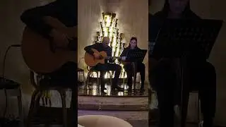 Fly me to the moon Mandolin Georgia Kombou Guitar Panagiotis Peidis Poseidonia Beach Hotel