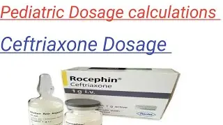 Pediatric Drug Dosage calculation of ceftriaxone!Pediatric dosage made easy#pharma#peadiatric#drug