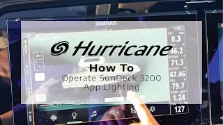 Hurricane Deck Boats | How To: SunDeck 3200 App Lighting