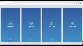 Animated Cards Design using HTML, CSS and JS