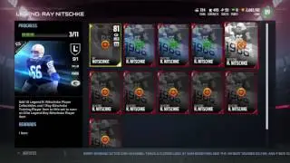 Madden NFL 17 Ray Nitschke Legend Set Collection MUT 17