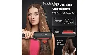 Flat Iron Hair Straightener Review: Ceramic Infrared Ionic 1.75&rdquo; by