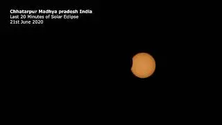 Solar Eclipse 21st June 2020 Last 20 minutes
