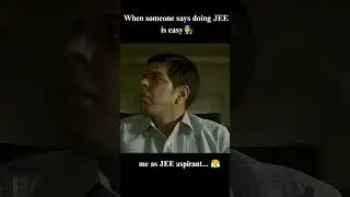 when someone says doing JEE is easy😂😂 #jee #jeemotivation #physiscswallah #pw #pw_motivation #pwians