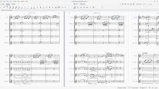 The Man I Love (George Gershwin).  Sheet music arranged for saxophone quintet.
