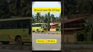 Brand new bs6 Ashok Leyland KMS built bus... Kumta 🔁 Bhatkal... #kumta depot #ksrtcbus #nwkrtcbus #