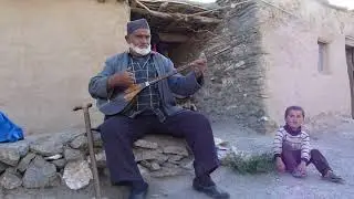 Tajik Folk Song Performed by Dutor Player in Yagnob Valley, Tajikistan
