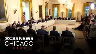 President Trump meets with oil executives to seek investment in Venezuela