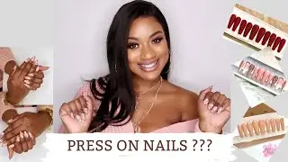 PRESS ON NAILS REVIEW | DIY NAILS| APPLICATION AND FAQ| QUARANTINE NAILS | ARIANNE STYLLZ