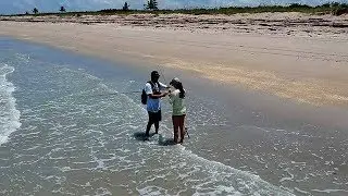 Snook Fishing on a DESERTED BEACH....