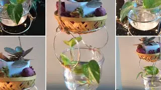 Unique Idea For Hanging Plants | DIY Planter Idea | Jute Craft Ideas | Bangle Craft Idea