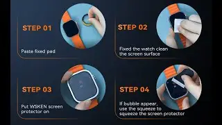 Apple Watch Ultra Screen Protector Installation Video