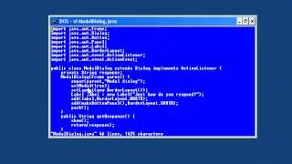 91.Java Intro -Chapter13.Dialogs and Menus-Lesson2.A Modal Dialog.