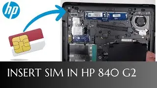 How to Insert SIM card in HP Elitebook 840 G2 |  HP Elitebook 840 G2 | HP laptop