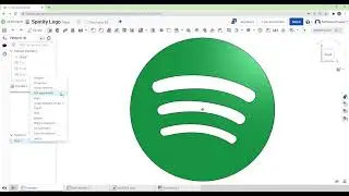 Spotify Logo (Spline, Upload Image/Tracing)
