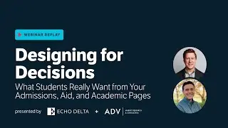 WEBINAR - Designing for Decisions