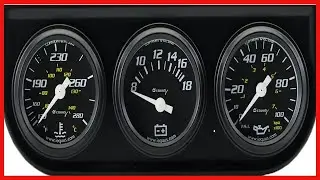 Compact Triple Gauge Kit for Accurate Engine Monitoring Day and Night