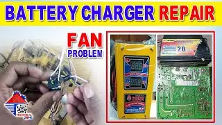 how to repair 12v DC 20 & 30 amp battery charger  fan problem solution  technical zone