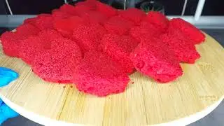 пирожное  мини сердечки  красный БАРХАТ  cake mini hearts red VELVET