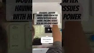 We rectified the poorly installed system. Full video coming. #caravanelectrician #offgridcaravan