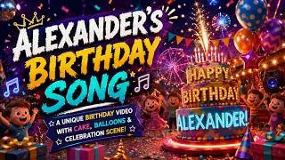 Alexander&rsquo;s Birthday Song 🎂 | Custom Video with Cake, Balloons & Celebration Scene