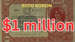 5000 KORUN SALE $1 MILLION DOLLAR