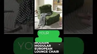 Modern Modular European Lounge Chair #sofa #sofachair #lounge #comfortable #modular #chair #home