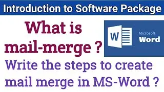 Что такое слияние почты? II Как создать слияние почты в MS-Word?