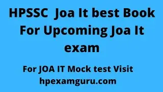 best book for HPSSC Joa it exam, Preparation tips
