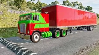 Trucks Vs Massive Speed Bumps #8 in BeamNG.Drive