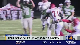 High school sports capped at 50% attendance