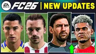 EA FC 26 NEWS | ALL 100 UPDATED REAL FACES & MANY NEW CONFIRMED ✅