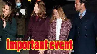 The Middleton family appeared to support Kate at an important event