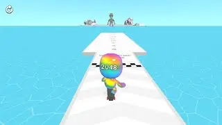 Man Runner 2048 Gameplay | Merge Runners & Destroy Giant Monsters | Arcade Running Game