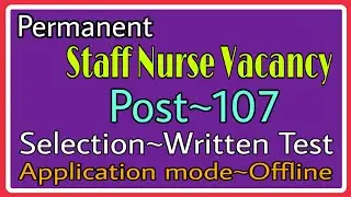 Govt Staff Nurse Vacancy 2019 || Nursing Trends