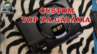 MEGA DRIVE JAPONES PRETO FOSCO TOP DA GALÁXIA #custom