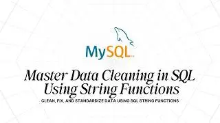Data Cleaning with SQL String Functions | Clean Messy Text Data (Beginner)