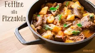Fettine alla Pizzaiola con Contorno di Patate | Ricetta Secondo Veloce 