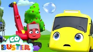Water Balloon Fight! 🎈💦 | Go Gecko's Garage! | Go Buster | Kids Cartoons