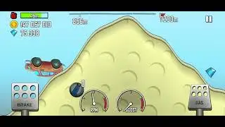 Hill Climb Racing 1 Used Car in Desert Gameplay in Polish