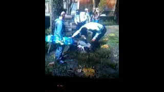 Police trying to wake hobo