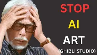 Ghibli's Founder hates AI in ART | Should we use AI in ART ?