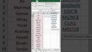 #Excel İstediğimiz Hücreye Gitmek