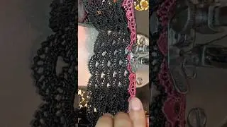 double lace sewing hack. #sewinghacks #sewing #lace #interfacing #stitchingtutorials