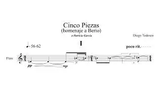 Diego Tedesco's Cinco piezas, homenaje a Berio, by Patricia García. [w/score]. (2003, r. 2022)