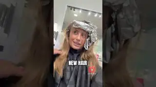 Hallie Did WHAT to Her Hair?? ✨ #transition #trend #transformation #shorts