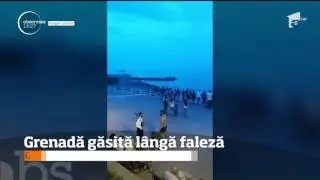 A fost panică pe faleza din Constanţa! Un scafandru amator a descoperit o grenadă &icirc;n apa mării