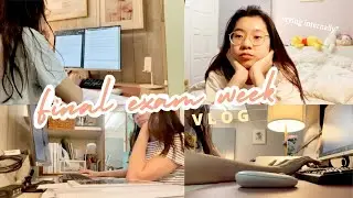 Final exam week vlog 📝 a week full of stress and uncertainty :(