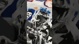 🖌🎨👕 Fan creates AMAZING ART on Real Madrid shirt! #shorts #realmadridshorts